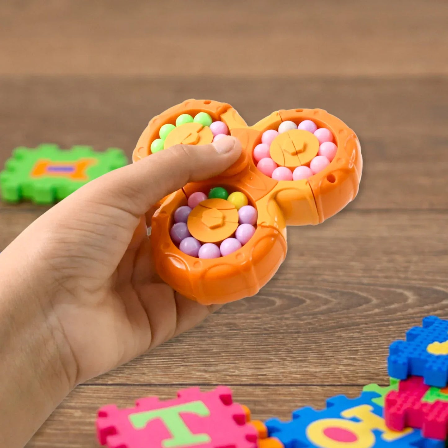 Aditi 3-in-1 Interactive Spinny Twist Puzzle Ball Toy - Zidbik