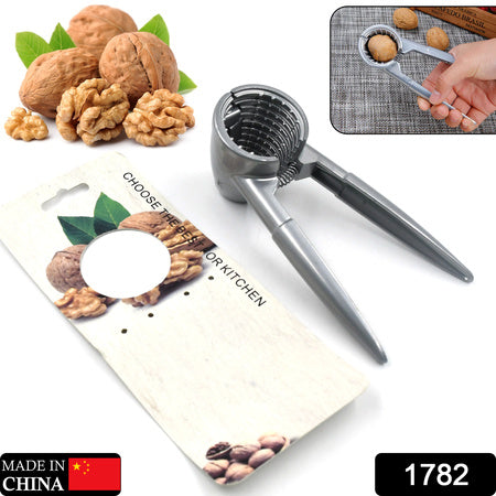 1782 Stainless Steel Walnut Cracker & Nut Cutter Tool for Almonds, Pecans, and Brazil Nuts