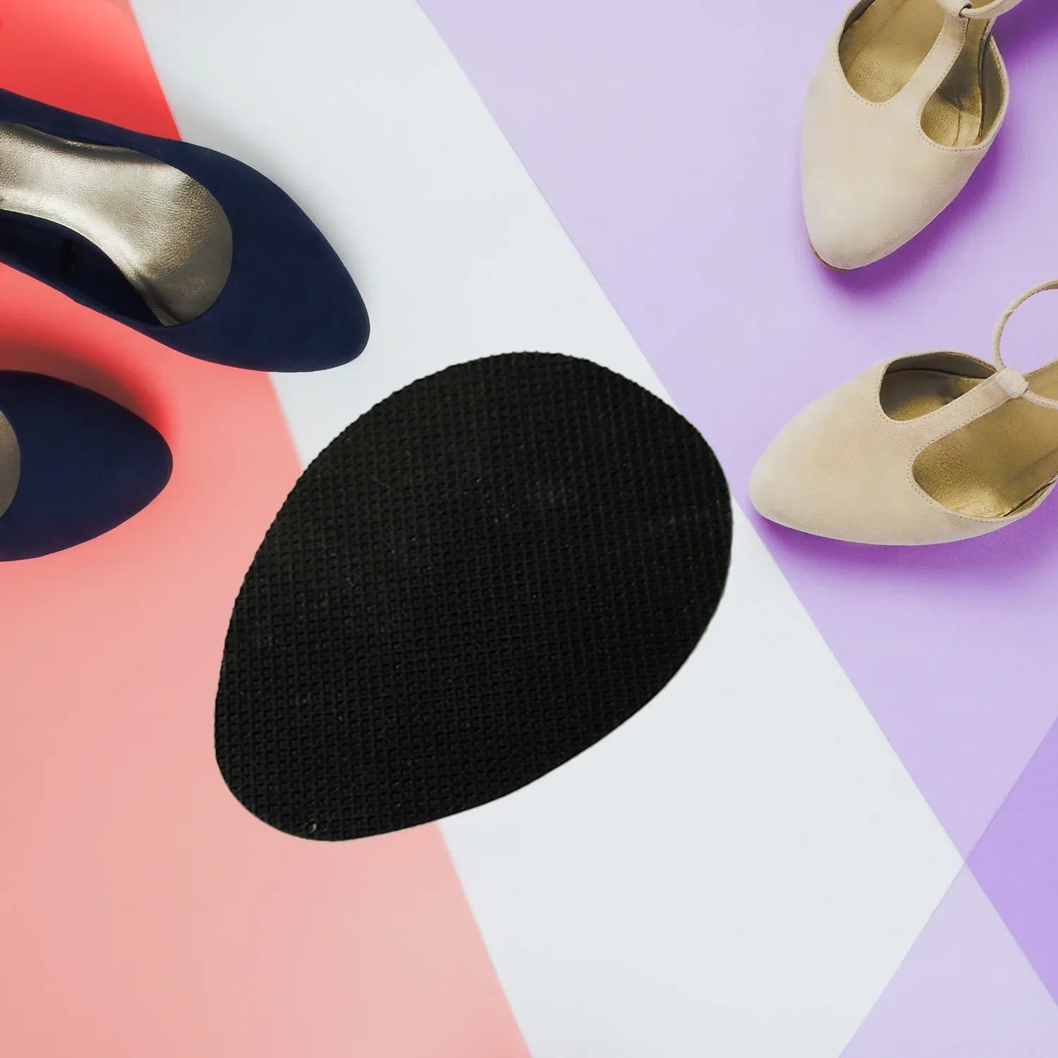 Non-slip Shoe Pads Rubber Shoe Sole Protector Pads Self-adhesive Shoe Grips Pads Stickers Non Skid For Ladies Shoes High Heels Boots (1pc) - Zidbik