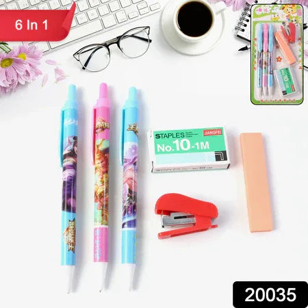 6-in-1 Stationery Set 1 Set For School Office - Zidbik