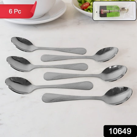 Supermom Diamond Stainless Steel Dining Spoon (6 Pc  Set)