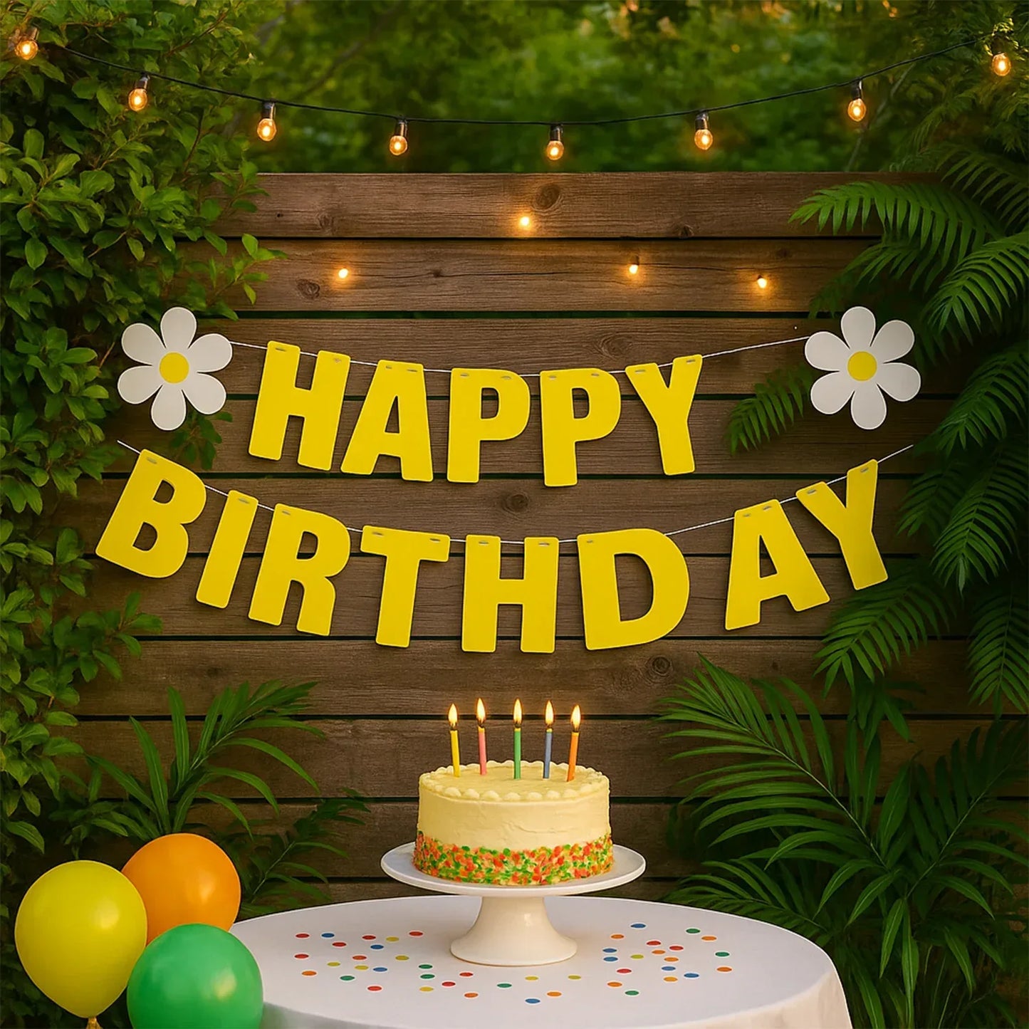 Happy Birthday Party Decoration Banner Set - Zidbik
