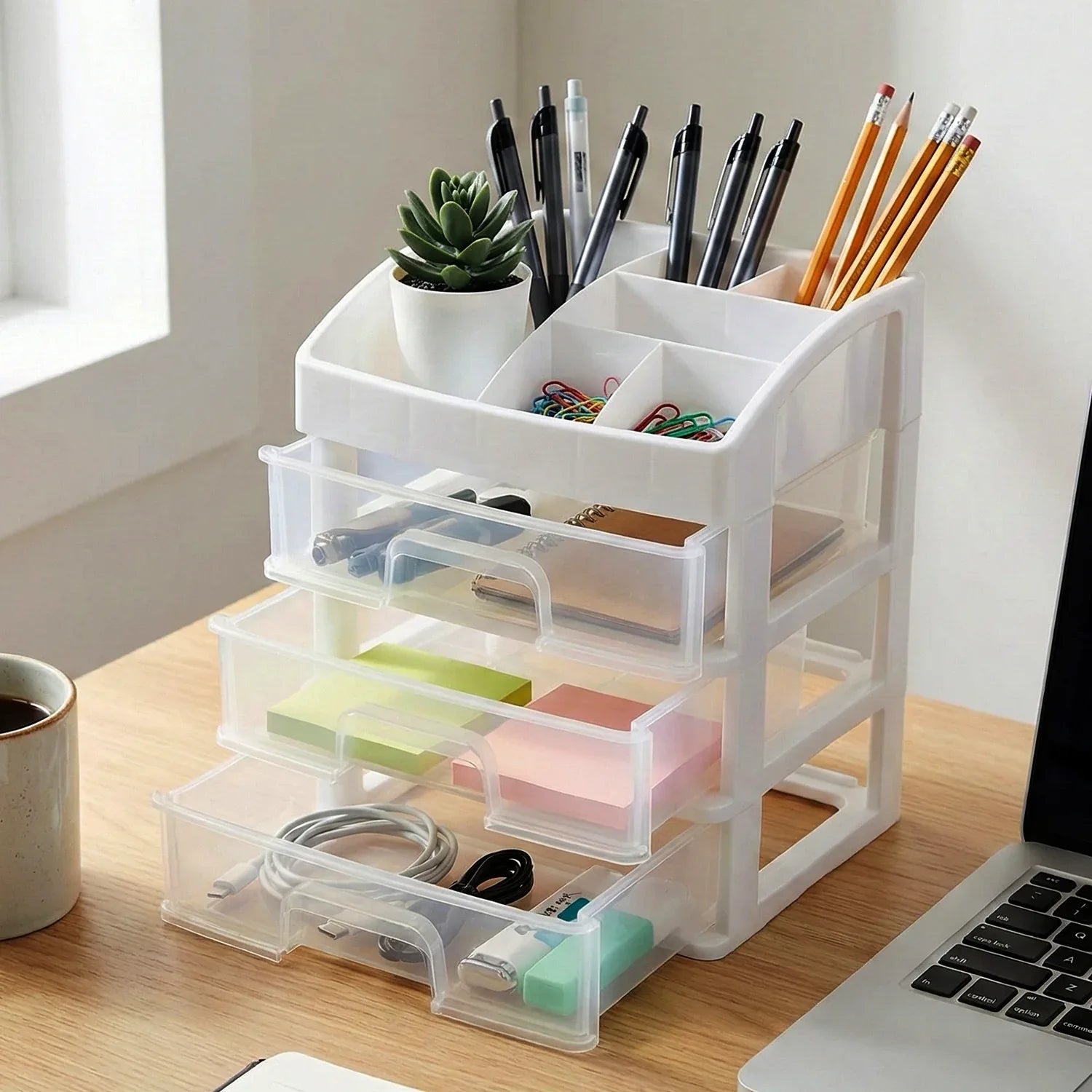 3 Layer Multipurpose Desktop Storage Organizer - Zidbik