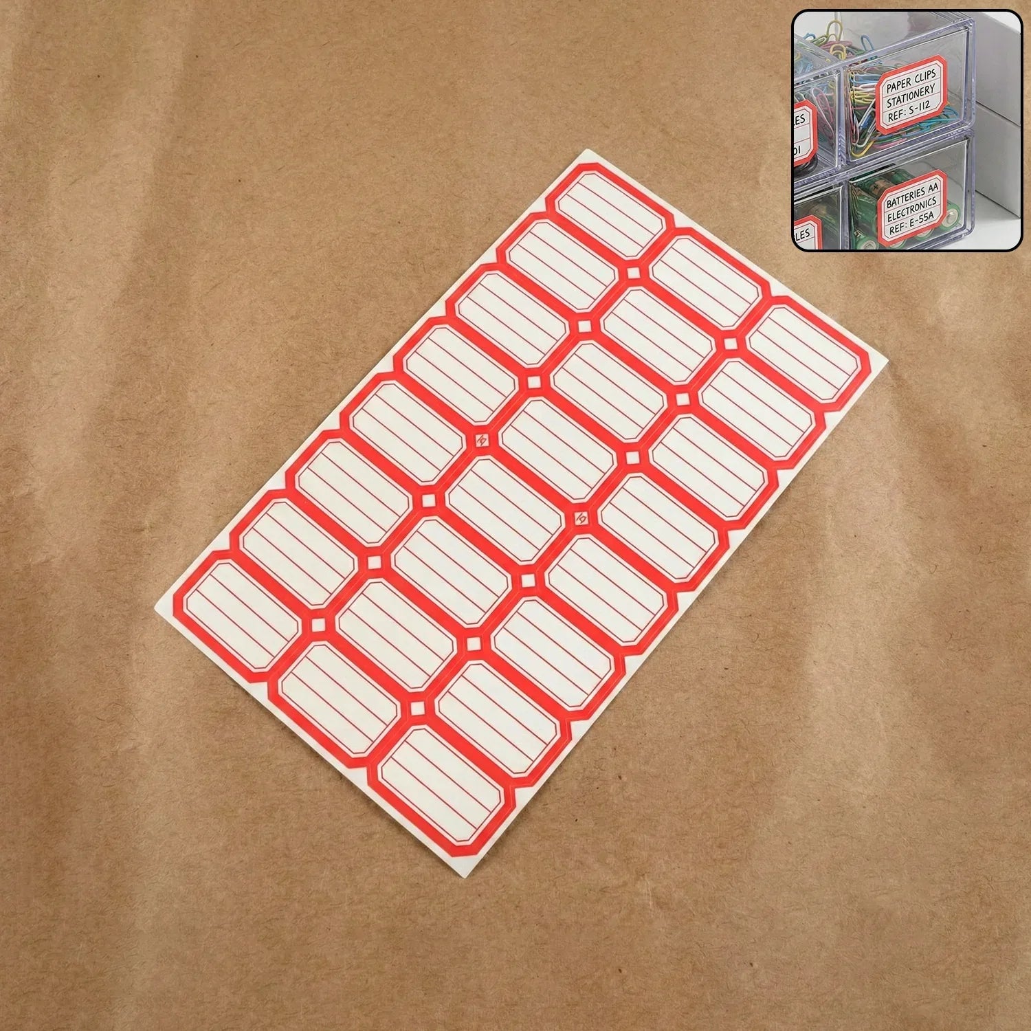 1 Sheets Self-adhesive Label Stickers - Zidbik