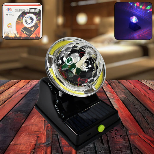 Multifunctional Solar 2 Modes Light Party Disco Light (1 Pc) - Zidbik