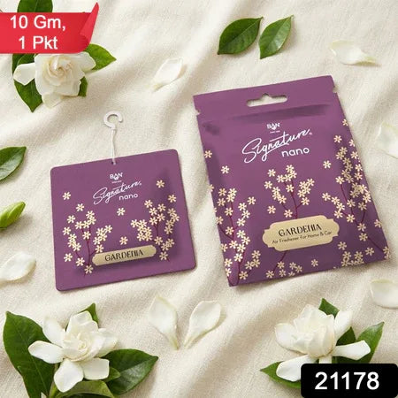 Gardenia Fragrance Hanging Air Freshener Sachet (Mix Fragrance 1 Pc 10g) - Zidbik