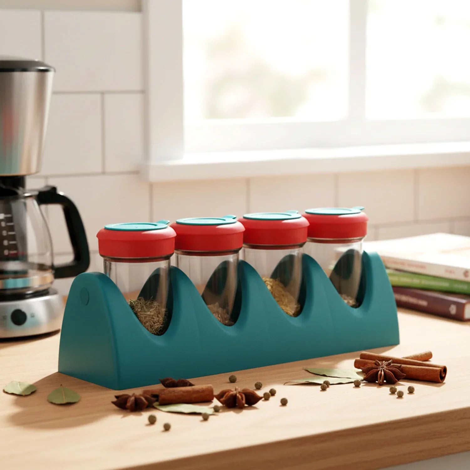 4-in-1 Multipurpose Spice Shaker Set (1 Set) - Zidbik