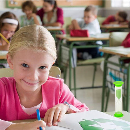 8756 Sand Timer Plastic Hourglass Sand Glass Toy Sand Clock For Kitchen Office School And Brushing Teeth For Bathroom Timer Clock Children Hourglass Sand Glass Toothbrush Household Sand Clock (3 Min Approx  5 Pc) - Zidbik