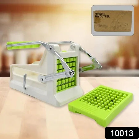 10013 French Fry Cutter Great With Vegetables Potato Fries Cutter Professional Vegetable Cutter Stainless Steel Cutter Potato Onions Carrots Cucumbers Fruits Potato Cutter (1 Pc) - Zidbik