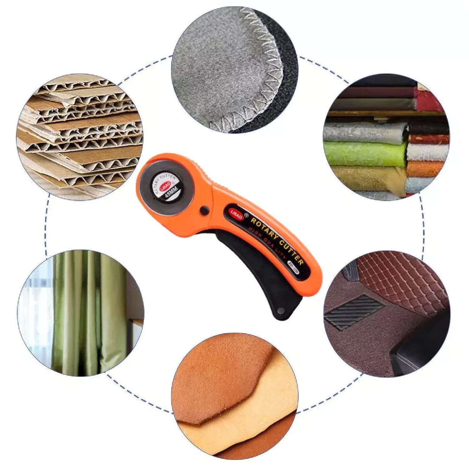 9048 Manual Sewing Roller Cutter Rotary Blade - Zidbik