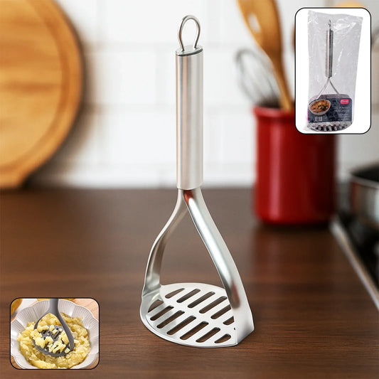 Supermom Stainless Steel Potato Masher With Stylish Handle (1 Pc) - Zidbik