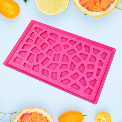 Plastic Kitchen Tray With Modern Hollow Design (40x25 Cm) - Zidbik
