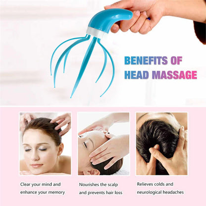 1713 Super Life Refreshing Head Massager Hand Grip - Zidbik