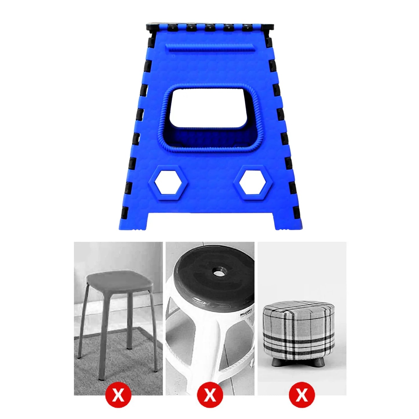 2466 Plastic Pick And Move Strong Step Stool Table 18 Inch - Zidbik