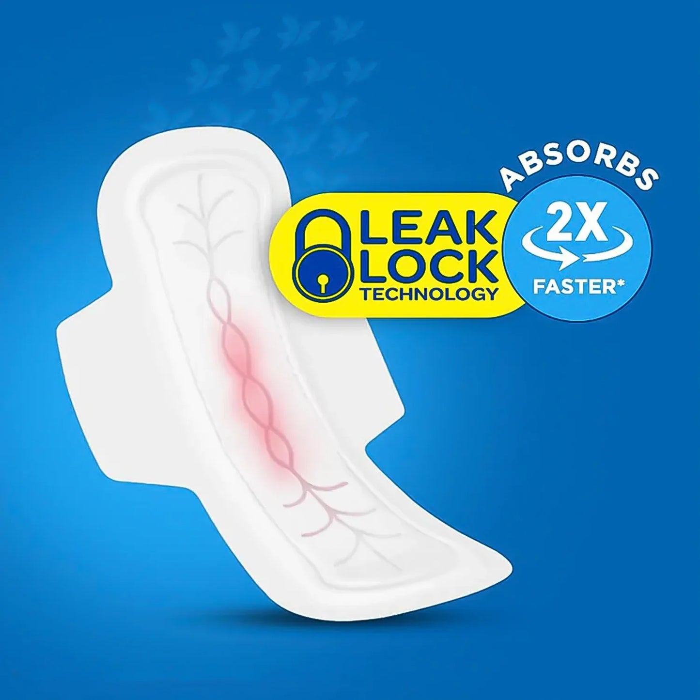 Blue Lady Extra Long Pads With Wides Wings Sanitary Pads 280 Mm 40-pack - Zidbik