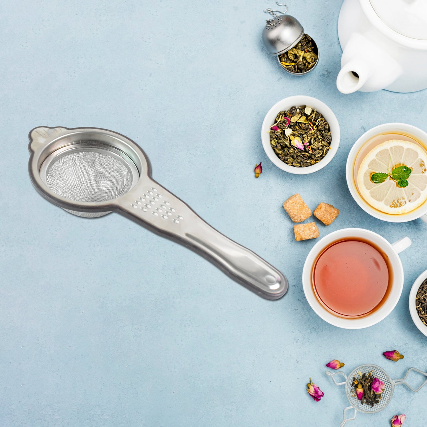 Heavy-duty Stainless Steel Fine Mesh Tea Strainer (1 Pc) - Zidbik