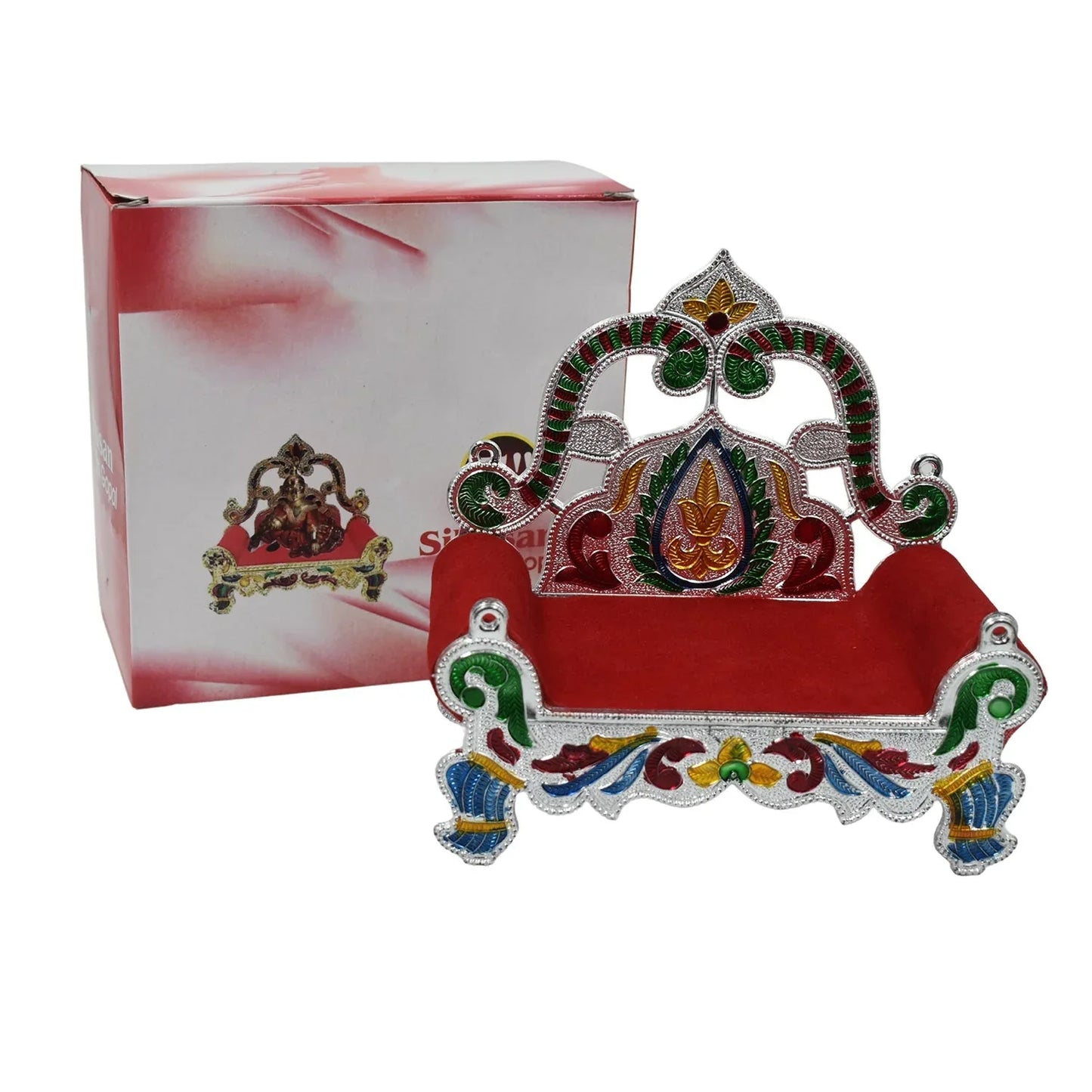 2711 Big Singhasan Bal Gopal Used In All Kinds Of Household And Official Places For Placing Gods Sculpture Over It. - Zidbik
