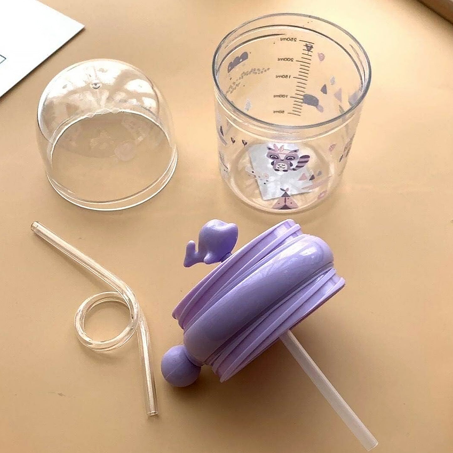 8419 Baby Drinking Cup With Straw And Lid Water Whale Spray Fountain Sippy Cup Bottles Childrens Pot Toddler Tumbler Mug Spill Proofbirthday Party Gift Drinking Cup (1 Pc) - Zidbik