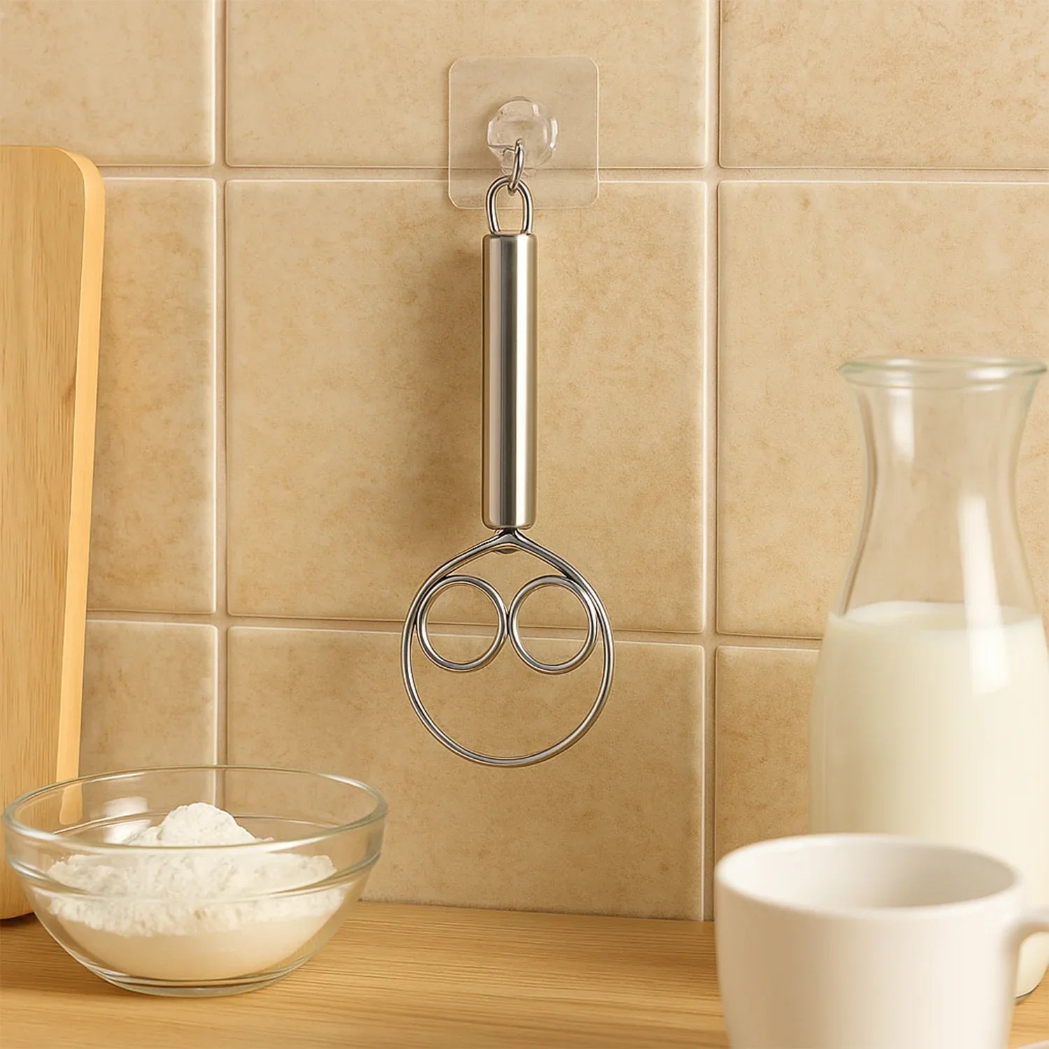 2-piece Stainless Steel Spiral Hand Whisk - (2 Pc Set) - Zidbik