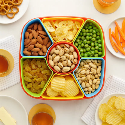 7 In 1 Dry Fruit Snack Box With Spoon - Zidbik