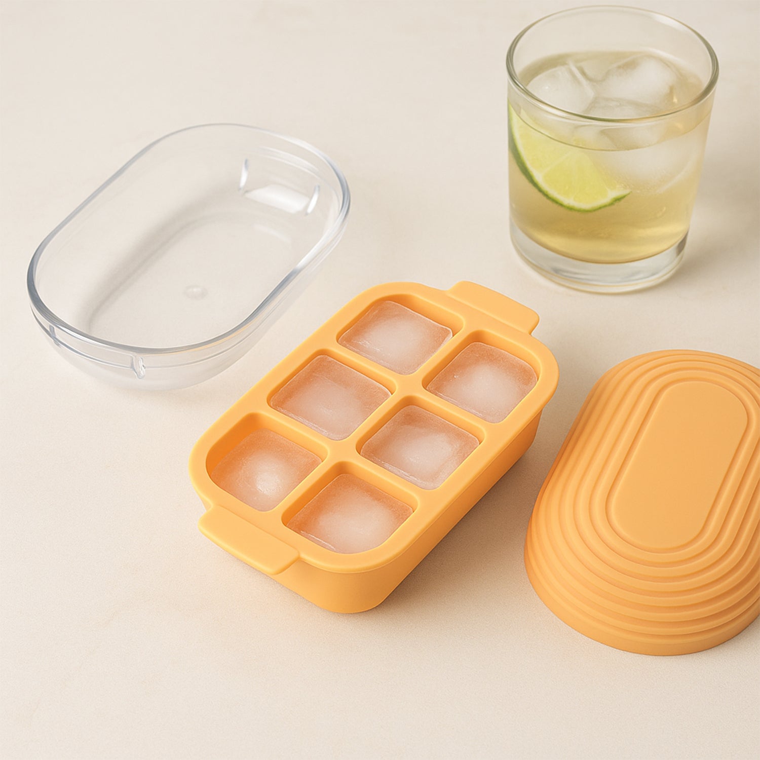 Plastic Ice Cube Tray (1 Set) - Zidbik