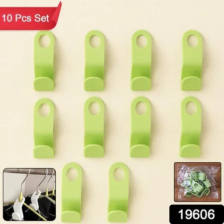 Multipurpose Plastic Hanger Hooks (10 Pc) - Zidbik