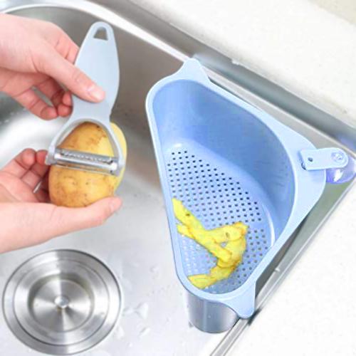 2119 Triangular Multi Functional Drainer Shelf Sink Storage Holder - Zidbik