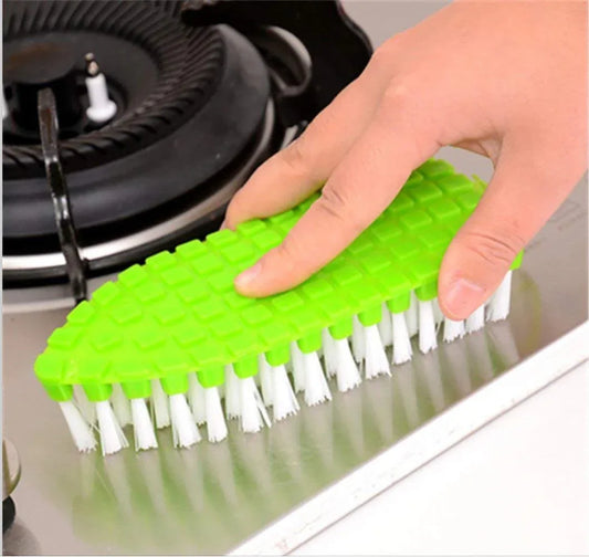 1427 Flexible Plastic Cleaning Brush For Home Kitchen And Bathroom - Zidbik