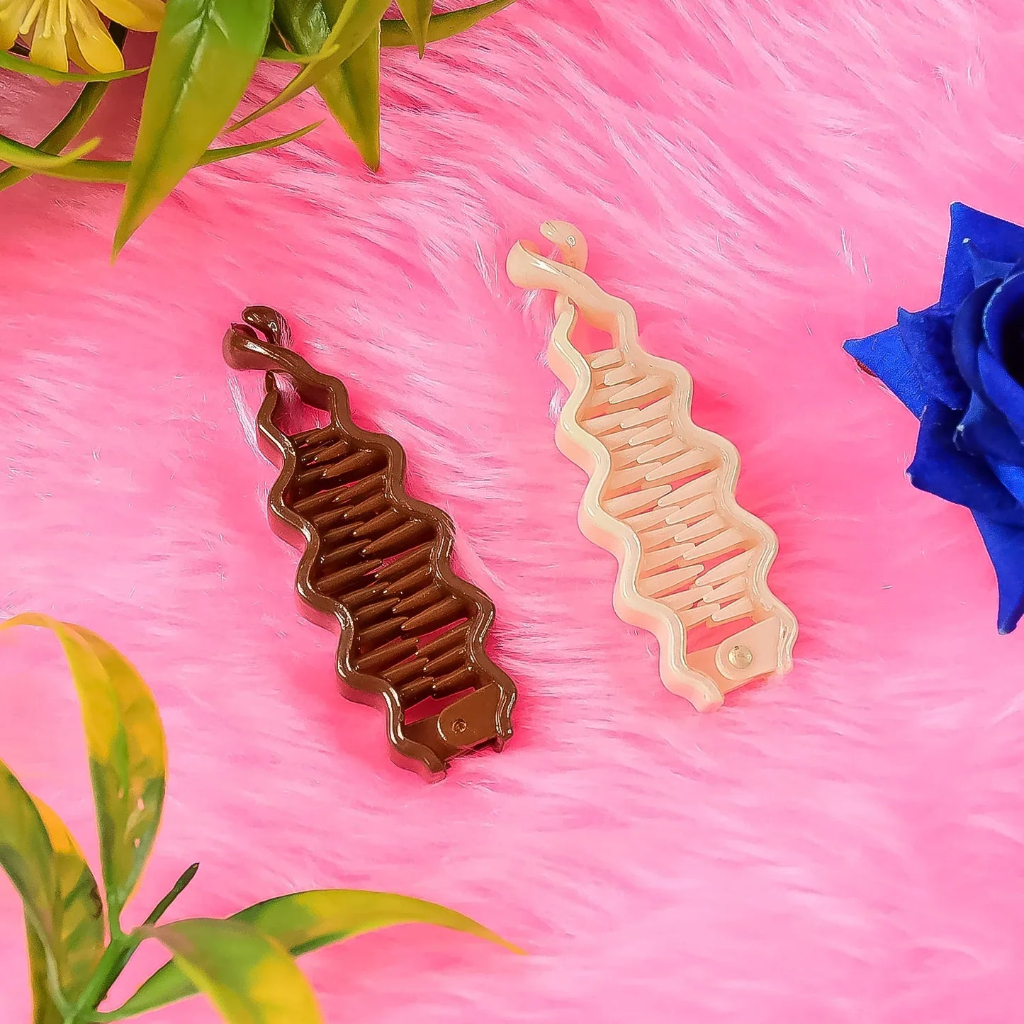 Plastic Hair Claw Clips Strong Clips (1 Pc Mix Color) - Zidbik