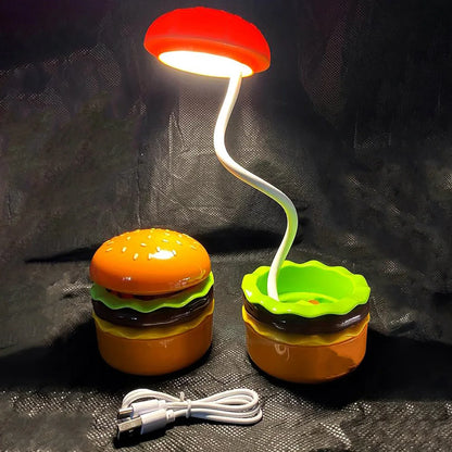 Burger Delight Folding Led Night Lamp (1 Pc) - Zidbik
