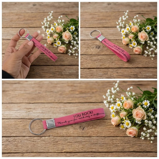 Motivational Silicone Wrist Strap Keychain (1 Pc Mix Color) - Zidbik