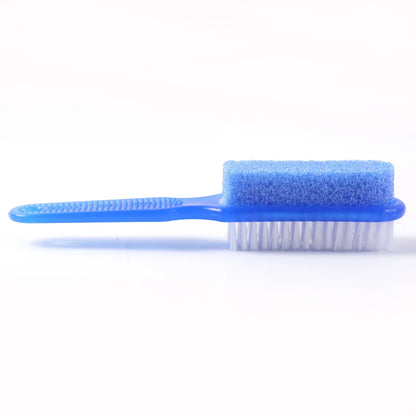2-in-1 Foot Scrubber Brush With Pumice Stone - Zidbik