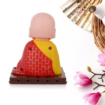 Solar Powered Sitting Buddha Statue Moving Head And Hand (1 Pc Medium) - Zidbik
