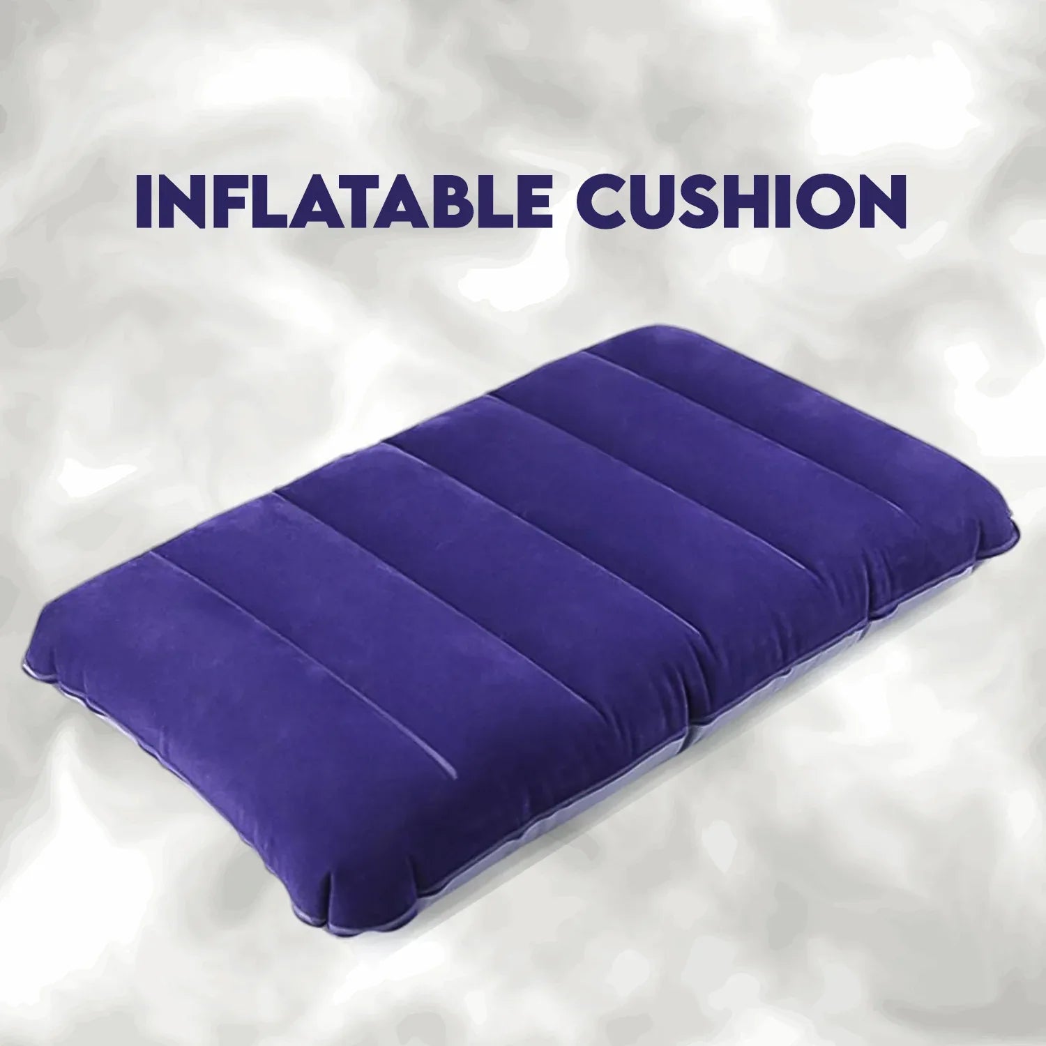 510 Velvet Air Inflatable Travel Pillow (Blue) - Zidbik