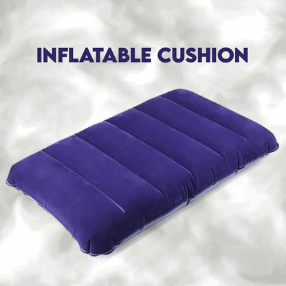 510 Velvet Air Inflatable Travel Pillow (Blue) - Zidbik