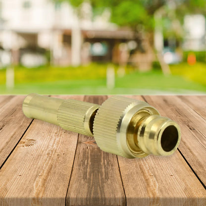 7588 Water Spray Nozzle For Water Pipe Booster Nozzle For Car Wash Nozzle With High Pressure Water Adjustable Brass Nozzle Water Spray Gun For Gardening Watering Tools - Zidbik
