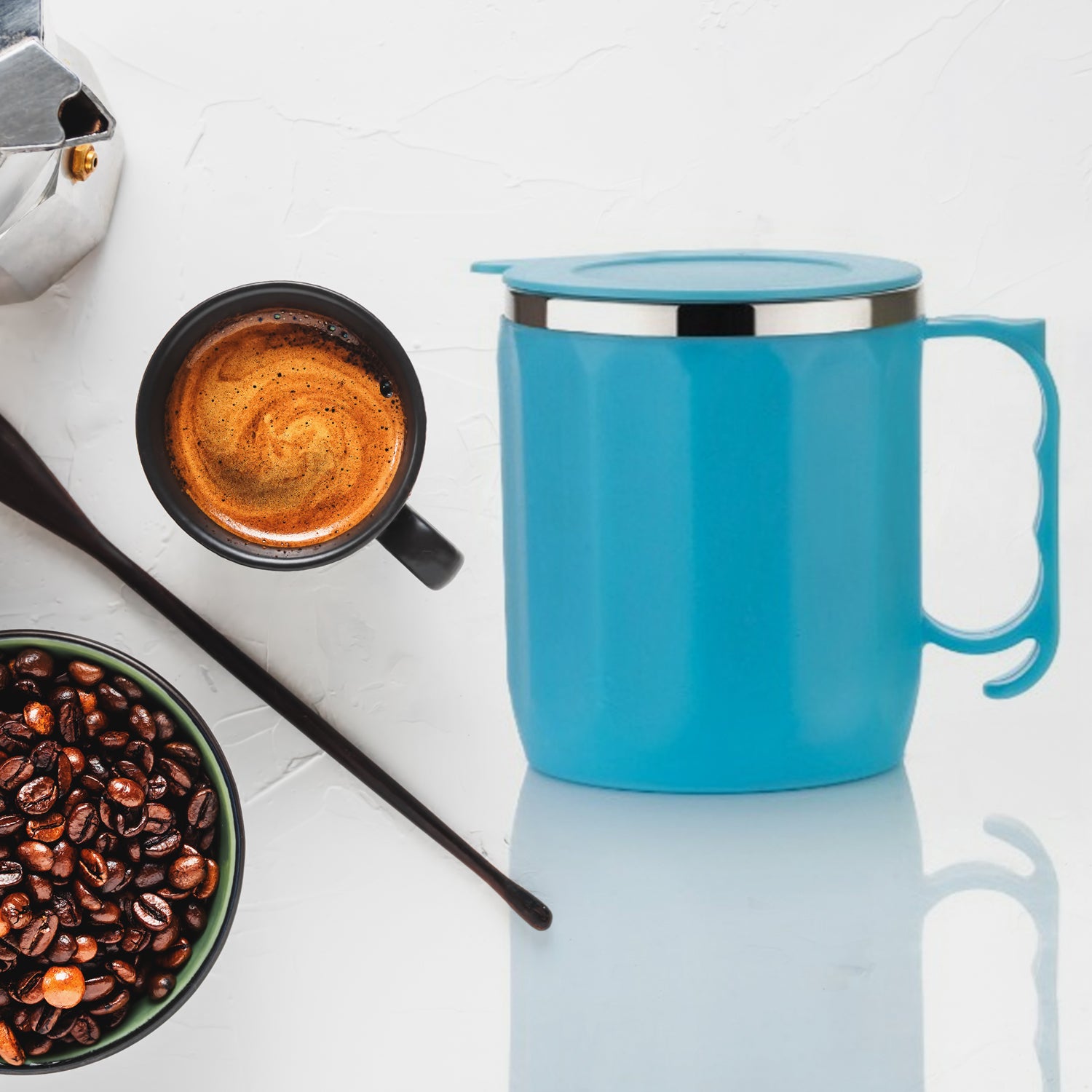 Stainless Steel Lid Cover Hot Coffeetea Mug Hot Insulated Double Wall Stainless Steel Coffee And Milk Cup With Lid - Coffee Cup Approx 250 Ml 300 Ml ( 1 Pc Mix Color) - Zidbik