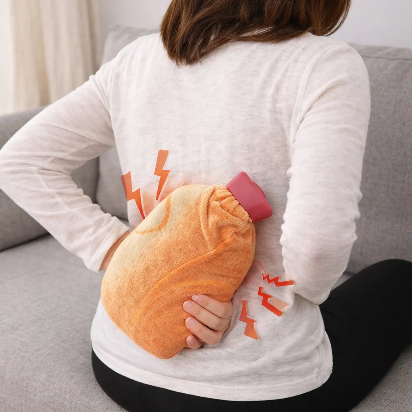 Reusable Hot Water Bag With Soft Fabric Cover (1 Pc) - Zidbik