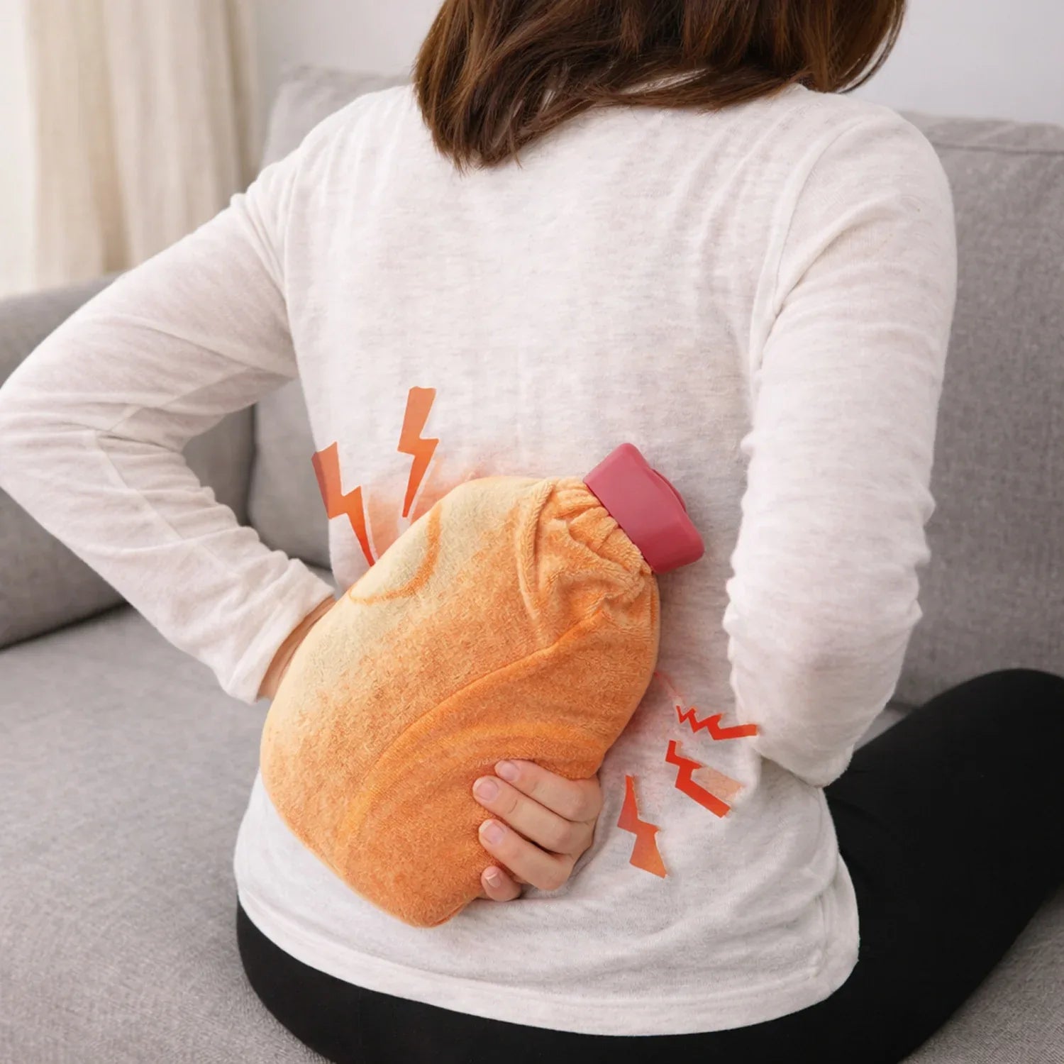 Reusable Hot Water Bag With Soft Fabric Cover (1 Pc) - Zidbik