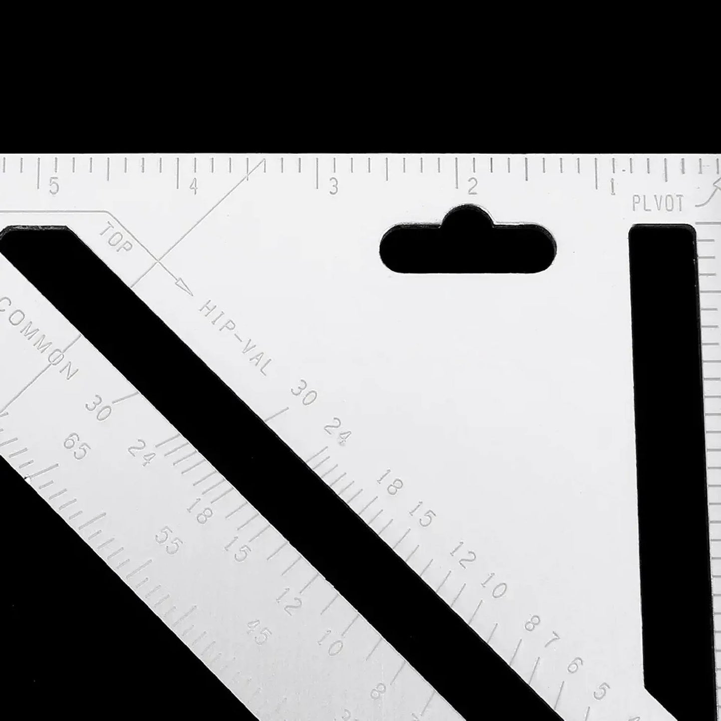 7420 Light Weight Double Side Scale Triangle Measurement Hand Tool - Zidbik