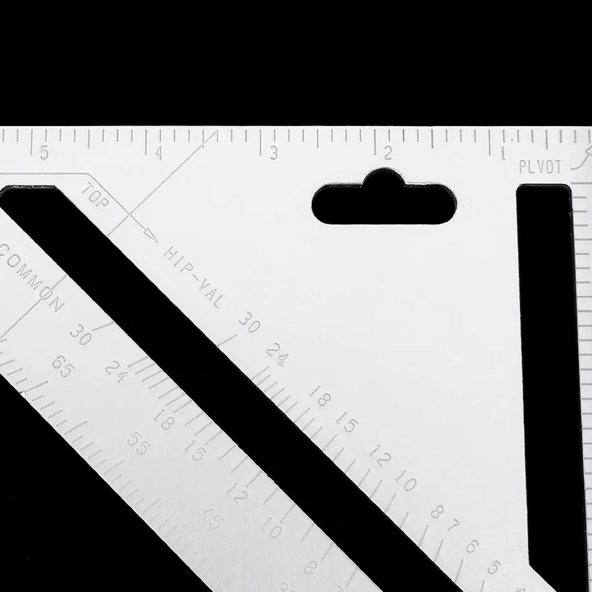 7420 Light Weight Double Side Scale Triangle Measurement Hand Tool - Zidbik