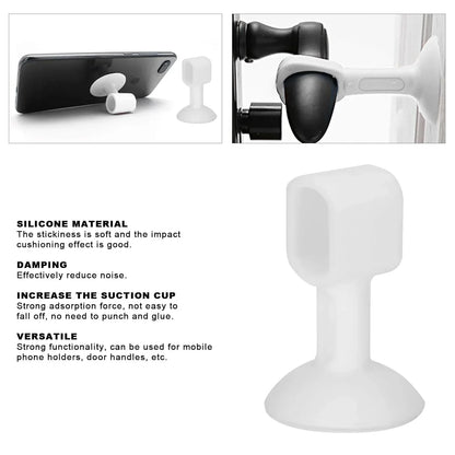 Self-sucking Silicone Door Stopper (1 Pc Mix Color) - Zidbik