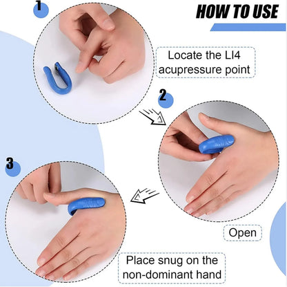 Sugar Control Acupressure Hand Pressure Point Clip Migraine Relief Clip With Magnets (1 Pc) - Zidbik