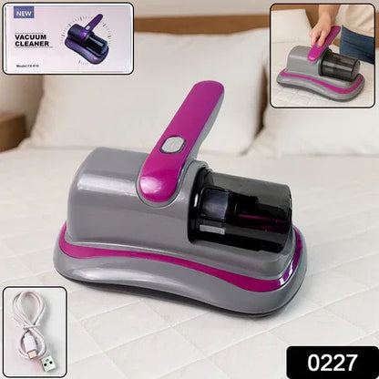 0227 Powerful Suction Portable Handheld Vacuum Cleaner - Low Noise Vacuum Cleaner For Bed - Cordless Vacuum Cleaner For Car Seat Crevices Pillows Mattresses Sofas Wireless Anti Dust And Mite Cleaner - Zidbik