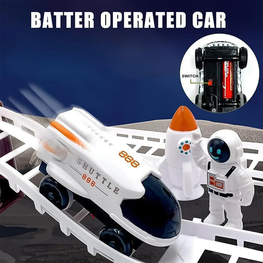 Outer Space Race Track Set For Kids Toys (1 Set) - Zidbik