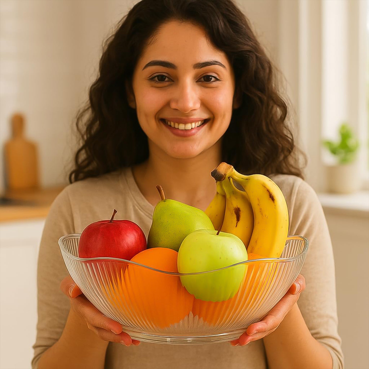 Supermom Wringo Plastic Fruit Storage Basket (1 Pc) - Zidbik