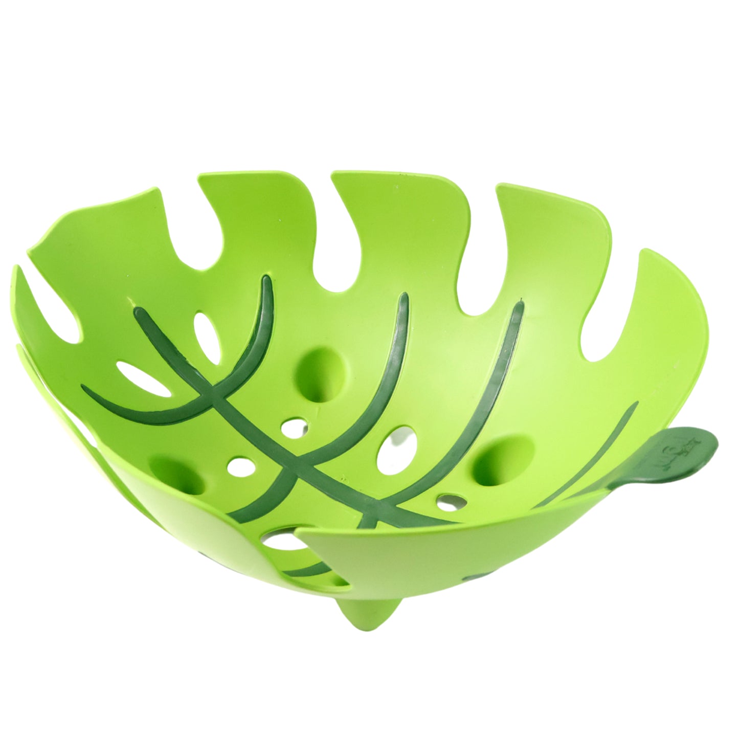 Leaf-shaped Plastic Fruit Basket (1 Pc) - Zidbik