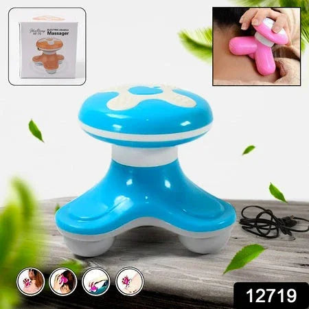 12719 Smart Electric Scalp Massager Multifunctional Mini Triangle USB Massager Automatic Switch for Fatigue Relief - Gift Ready (1 Pc, Battery Not Included) - Zidbik