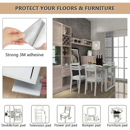 9134 Furniture Pad Square Felt Pads Floor Protector Pad For Home All Furniture Use (Pack Of 4 Pc) - Zidbik