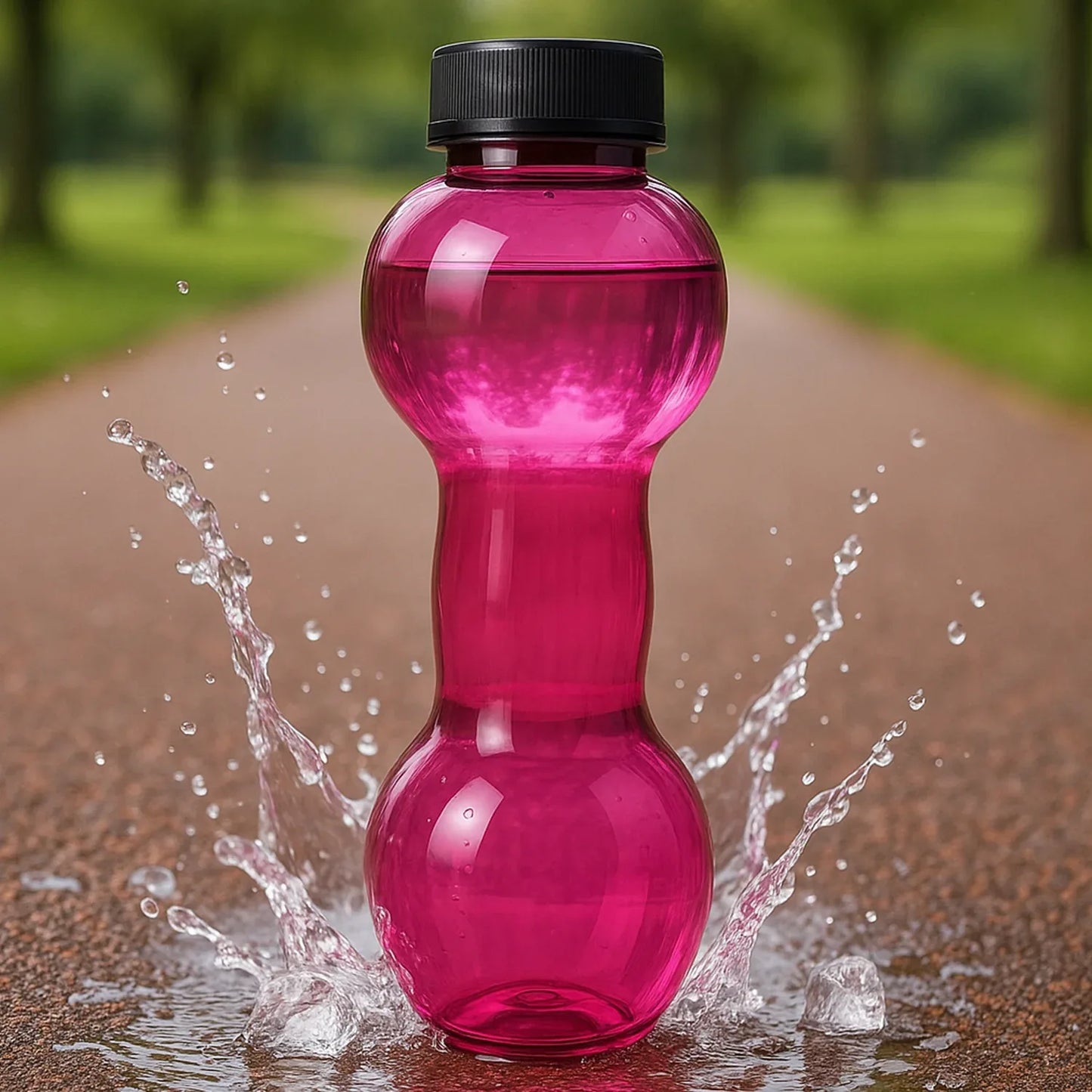 Plastic Water Dumbbells Bottle - Zidbik